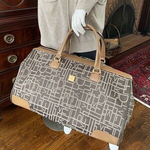 Diane Von Furstenberg DVF Monogram Travel Luggage Bag – Designer Carry-On